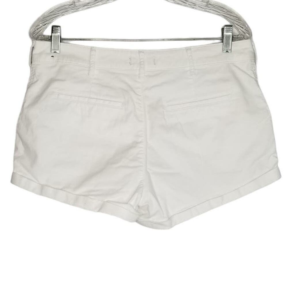 Abercrombie & Fitch Rolled Cuff White Denim Shorts, Size 30R - Picture 3 of 10